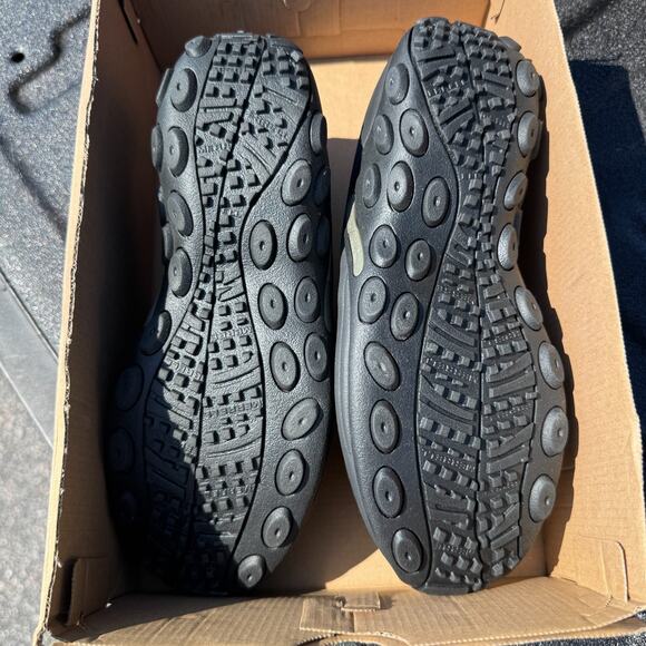 Merrell Jungle Moc Shoes Mens 9 Suede Slip On Comfort J60825 Black‎ Midnight - Picture 7 of 8